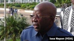 Simon Compaoré, ministre d'Etat chargé de la Sécurité intérieure, Ouagadougou, Burkina Faso, le 17 mai 2017. (VOA/Issa Napon)