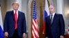 Presiden AS Donald Trump dan Presiden Rusia Vladimir Putin dalam pembicaraan di Helsinki, Finlandia 16 Juli 2018 (foto: dok). 