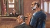 An artist sketch shows Suleiman Abu Ghaith, a militant who appeared in videos as a spokesman for al Qaeda after the September 11, 2001 attacks, appearing at the U.S. District Court in Manhattan, March 8, 2013.