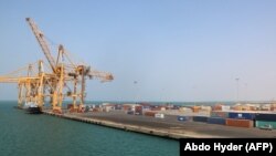 Le port of Hodeida, Yémen, le 7 novembre 2017.