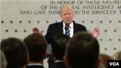 Trump a hukumar leken asiri ta CIA ranar Asabar.