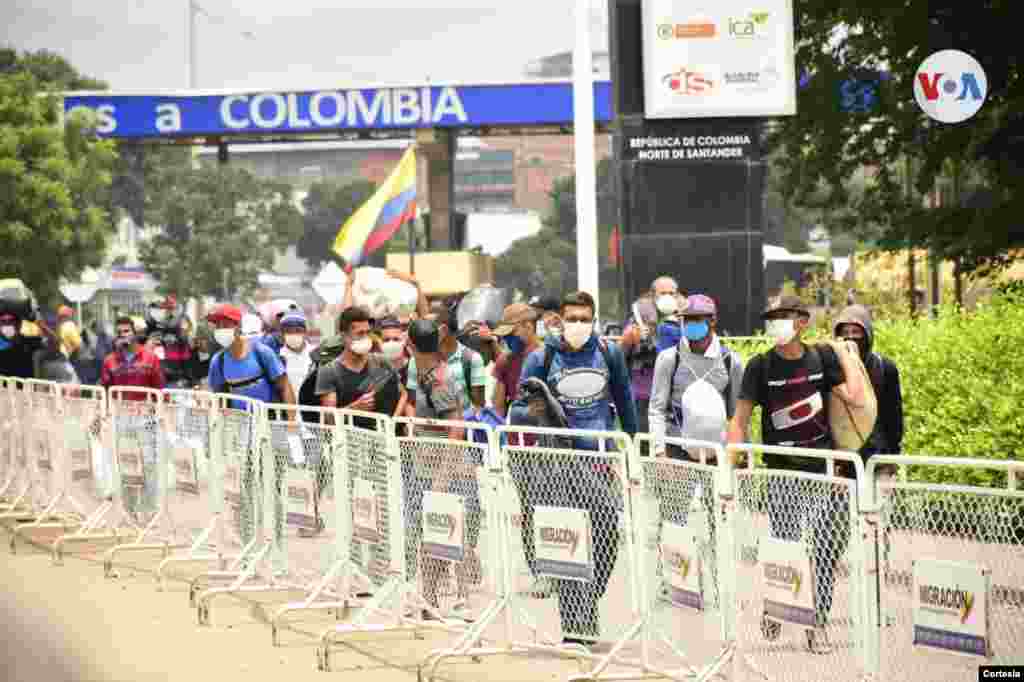 Al Alcaldía de Cúcuta informó el sábado 4 de abril de 2020 que 504 migrantes venezolanos llegaron a Cúcuta, provenientes de Ecuador y de distintas ciudades de Colombia, para retornar hacia Venezuela.