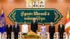 លោក ហ៊ុន សែន ត្រូវ​បាន​តែងតាំង​ជា​ប្រធាន​ព្រឹទ្ធសភា នៅ​ថ្ងៃ​ទី​៣ ខែ​មេសា មិន​ដល់​មួយ​ឆ្នាំ​ក្រោយ​ពី​ប្រគល់​អំណាច​ឲ្យ​កូន​ប្រុស​របស់​លោក។ (Cambodia Senate / AFP)