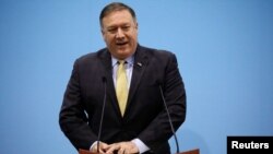 Menteri Luar Negeri AS, Mike Pompeo di Singapura, 4 Agustus 2018. (Foto: dok).