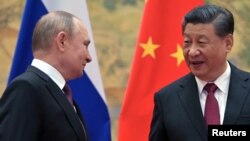 俄罗斯总统普京与中国国家主席习近平