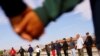 Migrantes venezolanos en Ciudad Juárez, México, en 22 de octubre de 2022.
