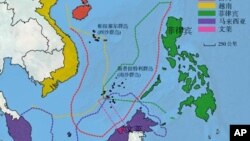 ផែនទីសមុទ្រចិនខាងត្បូង