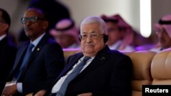 محمود عباس، رئیس تشکیلات خودگردان فلسطینی، در مجمع جهانی اقتصاد در ریاض، پایتخت عربستان سعودی. یکشنبه ۹ اردیبهشت ۱۴۰۳