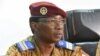 Le colonel Denise Auguste Barry lors d'une conférence de presse à Ouagadougou le 6 novembre 2014