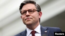 Спікер Палати представників США республіканець Майк Джонсон у Вашингтоні, 27 лютого 2024 року. (Фото: REUTERS/Leah Millis)