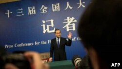 Le ministre chinois des Affaires étrangères, Wang Yi, le 8 mars 2018, à Pékin. 