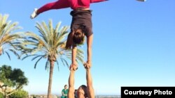 Outstanding performers of Phare, The Cambodian Circus, posed for pictures of their astonishing circus in Long Beach, California on September 17th, 2015. (Courtesy Photo)
