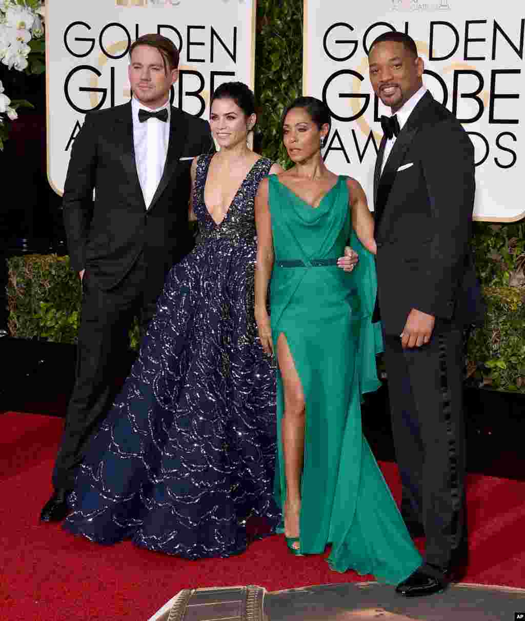 Chenning Tatum (chapdan), Jenna Devan Tatum, Jada Pinkett Smit va Uil Smit