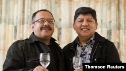 Los bolivianos David Aruquipa y Guido Montaño formalizaron su matrimonio ante un juez 11 de diciembre de 2020 en Bolivia.