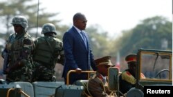 Le président burundais Pierre Nrunziza lors d'une célabration de la fete nationale à Bujumbura, le 1er juillet 2017.