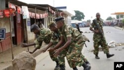 Crise au Burundi.