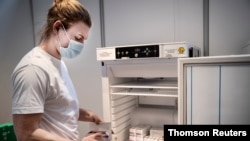 FILE PHOTO: AstraZeneca coronavirus vaccination in Copenhagen