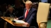 Le président américain Donald Trump, à la 74e session de l'Assemblée générale de l'ONU, New York, 24 septembre 2019.
