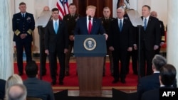 Le président Trump s'adresse aux Américains, Washington D.C, le 8 janvier 2020.