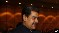 El presidente de Venezuela, Nicolás Maduro, fue recibido por el presidente turco, Recep Tayyip Erdogan, el 13 de diciembre de 2017.