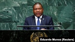 Filipe Nyusi, na 73ª Assembleia Geral das Nações Unidas. Nova Iorque, 25 de Setembro 2018