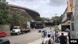 Sede del Servicio Bolivariano de Inteligencia Nacional (SEBIN) conocido como Helicoide, en el oeste de la capital, en Caracas, Venezuela. Agosto 8, 2020. [Foto: Álvaro Algarra - VOA].