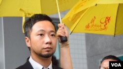 公民黨成員曾健超 (美國之音 湯惠芸拍攝)