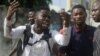 FILE - Alister, a protester who says his brother Emeka died from a stray bullet from the army, reacts while speaking to Associated Press near Lekki Toll Gate in Lagos, Nigeria, Oct. 20, 2020.