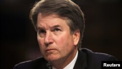 Brett Kavanaugh, candidat de Donald Trump à la Cour suprême, lors de son 3e jour d'audience à Capitol Hill, Washington D.C., le 6 septembre 2018.