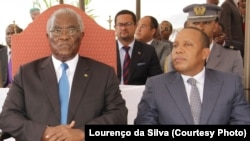  Presidente da República Manuel Pinto da Costa (E) e Primeiro-ministro Patrice Trovoada (D). 