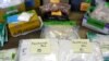 ARCHIVO: Bolsas de plástico de fentanilo se exhiben en una mesa en el área de Aduanas y Protección Fronteriza de EE. UU. en la Instalación de Correo Internacional en el Aeropuerto Internacional O'Hare en Chicago, Illinois, EEUU, el 29 de noviembre de 2017. 