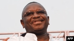 Le président de la Sierra Leone, Julius Maada Bio, Freetown, le 7 avril 2018.