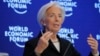 FILE - Christine Lagarde, Managing Director of the IMF, speaks at the World Economic Forum in Davos, Switzerland, Jan. 20, 2017.