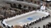 Culture Ministers of the G-20 take part in a roundtable at the opening of their meeting at the Colosseum on July 29, 2021 in Rome.