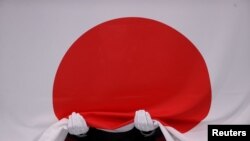 东京奥运会上的日本国旗