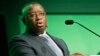 FILE - Julius Maada Bio, the President of Sierra Leone, speaks in Cape Town, on February 3, 2020.