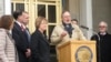 U.S. Representative Don Young addresses a Choose Respect rally in front of the Alaska state capitol on March 28, 2013, in Juneau, Alaska. While drawing criticism for calling Hispanics "wetbacks," he also is facing an ethics investigation for a separate is