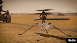 Le mini-hélicoptère Ingenuity de la Nasa.