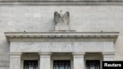 FILE - The Federal Reserve building is pictured in Washington, DC, Aug. 22, 2018.