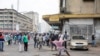 Protestos em Moçambique. Fotografia de arquivo