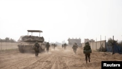 以色列軍方2024年1月23日發表軍人在加沙地區作戰的最新照片。