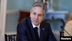 El Secretario de Estado de EE. UU., Antony Blinken, se reúne con el Ministro de Relaciones Exteriores de Marruecos, Nasser Bourita, en el Departamento de Estado en Washington, EEUU, el 20 de marzo de 2023.
