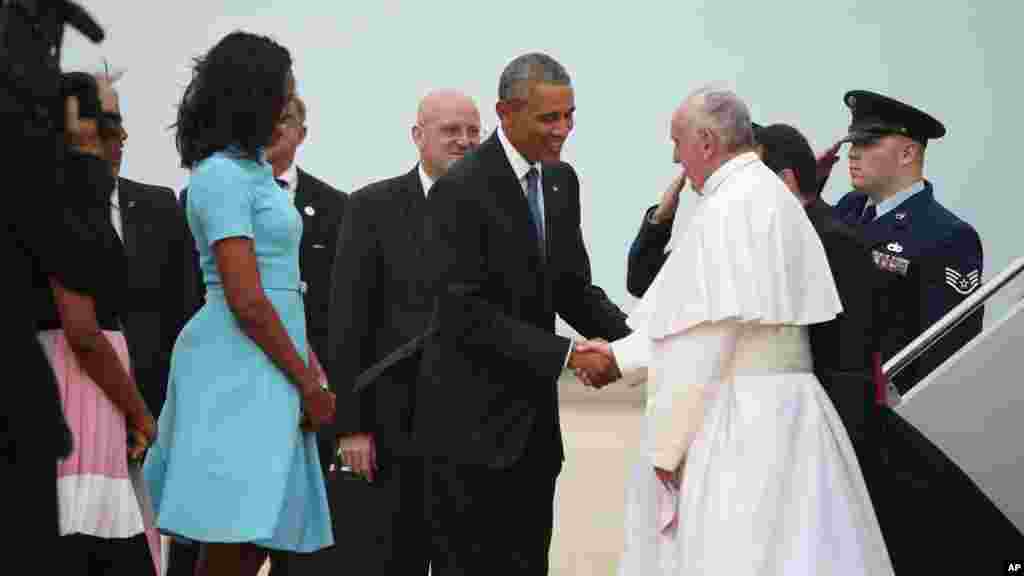 Shugaba Obama Da Fafaroma Francis, Satumba 23, 2015. 