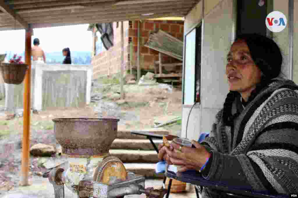 Nubia vive en Chipaque, un municipio ubicado aproximadamente dos horas de Bogotá, junto a sus dos hijos.