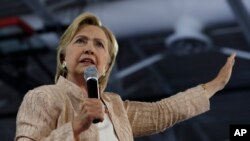 La candidate démocrate à l’élection présidentielle, Hillary Clinton, 17 août 2016. 